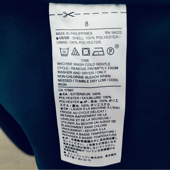 Banana Republic - Navy Polka Dot Dress - Womens Size 8 (runs small)- NWT - Picture 5 of 5